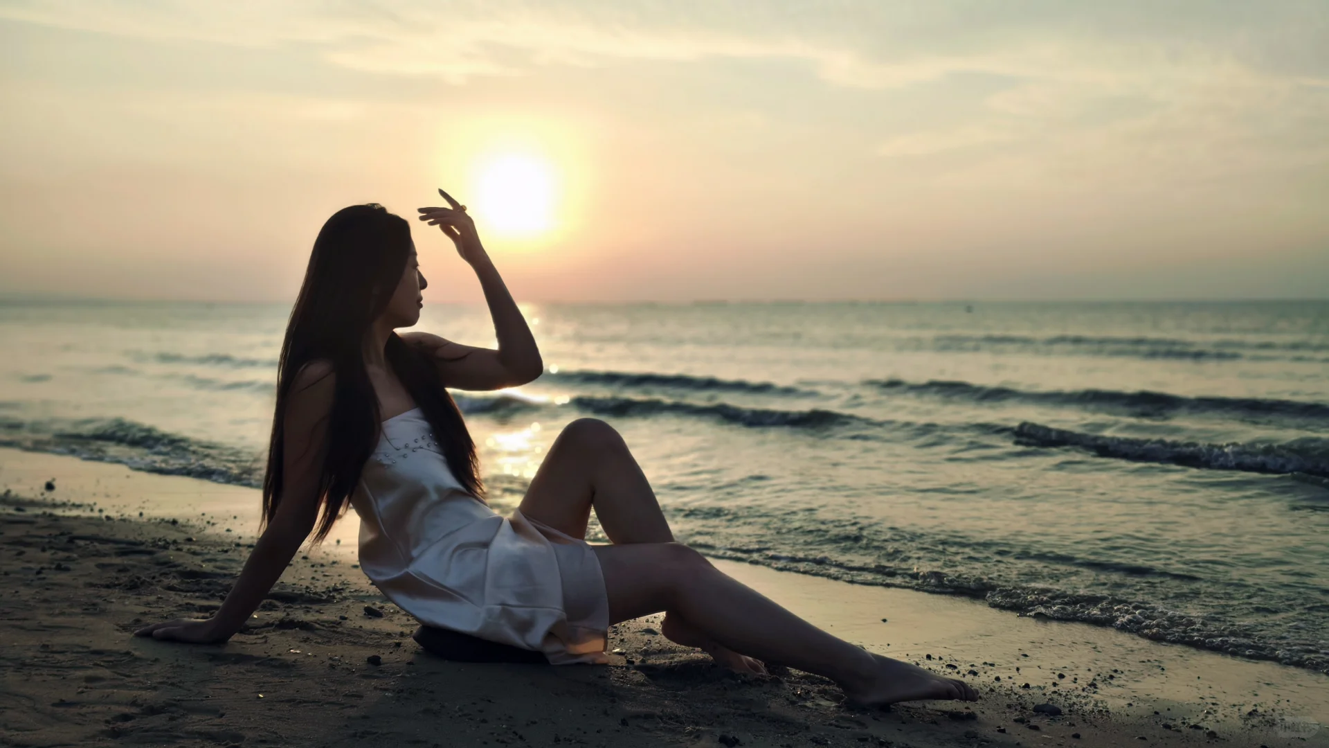 吹到她的风里，都带着春天的味道🌸