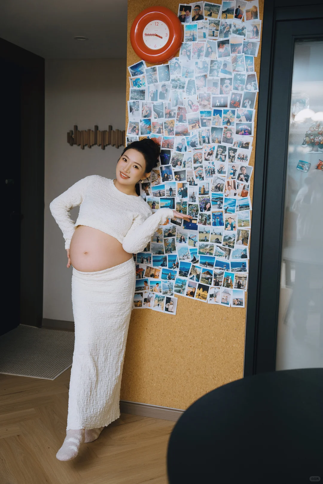 自然温馨的孕妇照当然要在家里拍啦