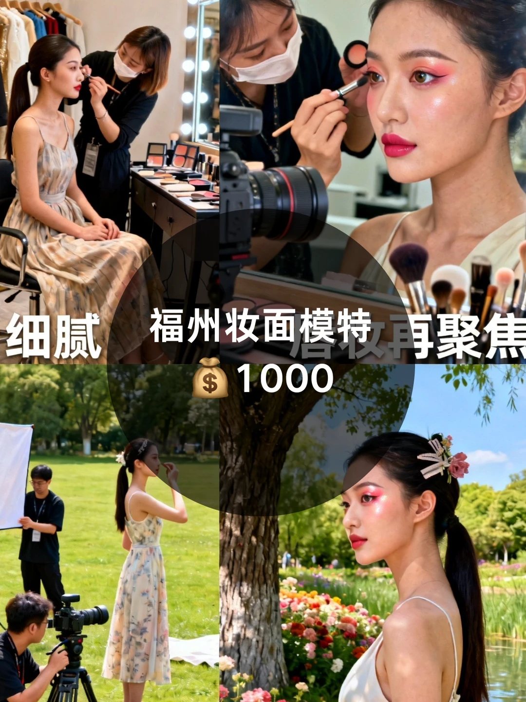 福州妆面模特1000+来自福州模特通告群