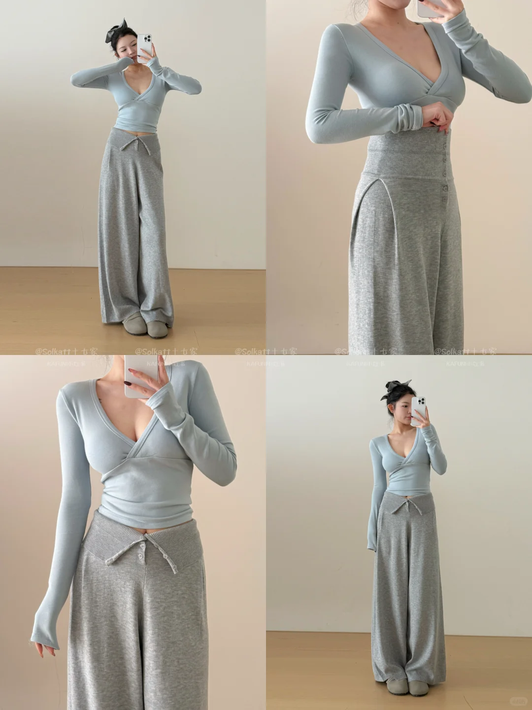 11.24上新｜秋冬必入神裤 翻边针织阔腿裤