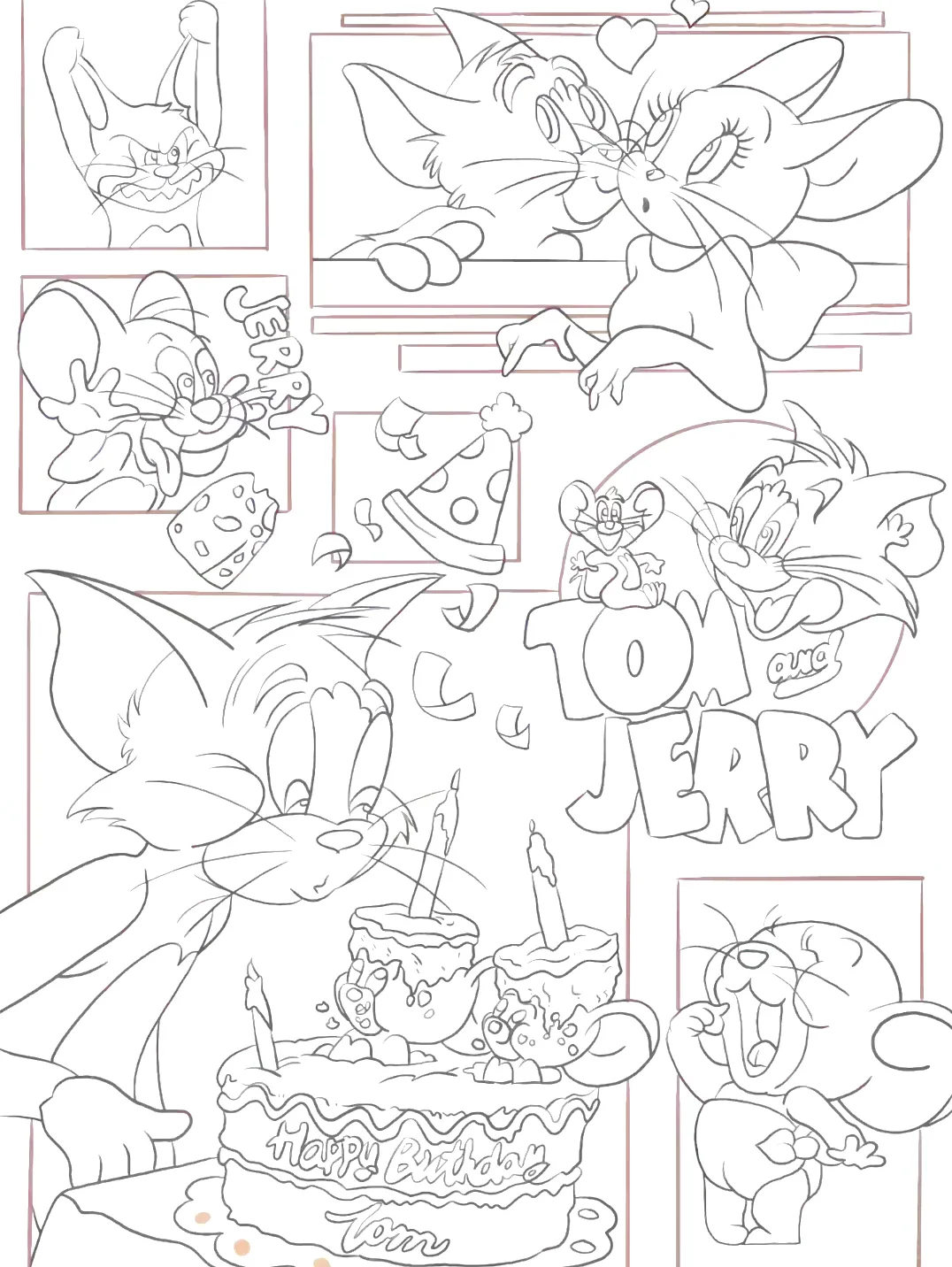 上班摸鱼之线条画大作战，谁是胜者呢