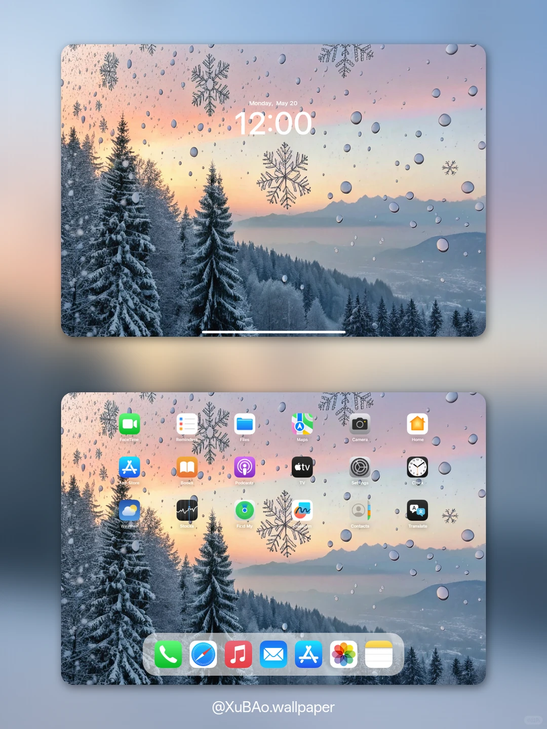 C2548 | 4k壁纸 | 冬窗雨雪