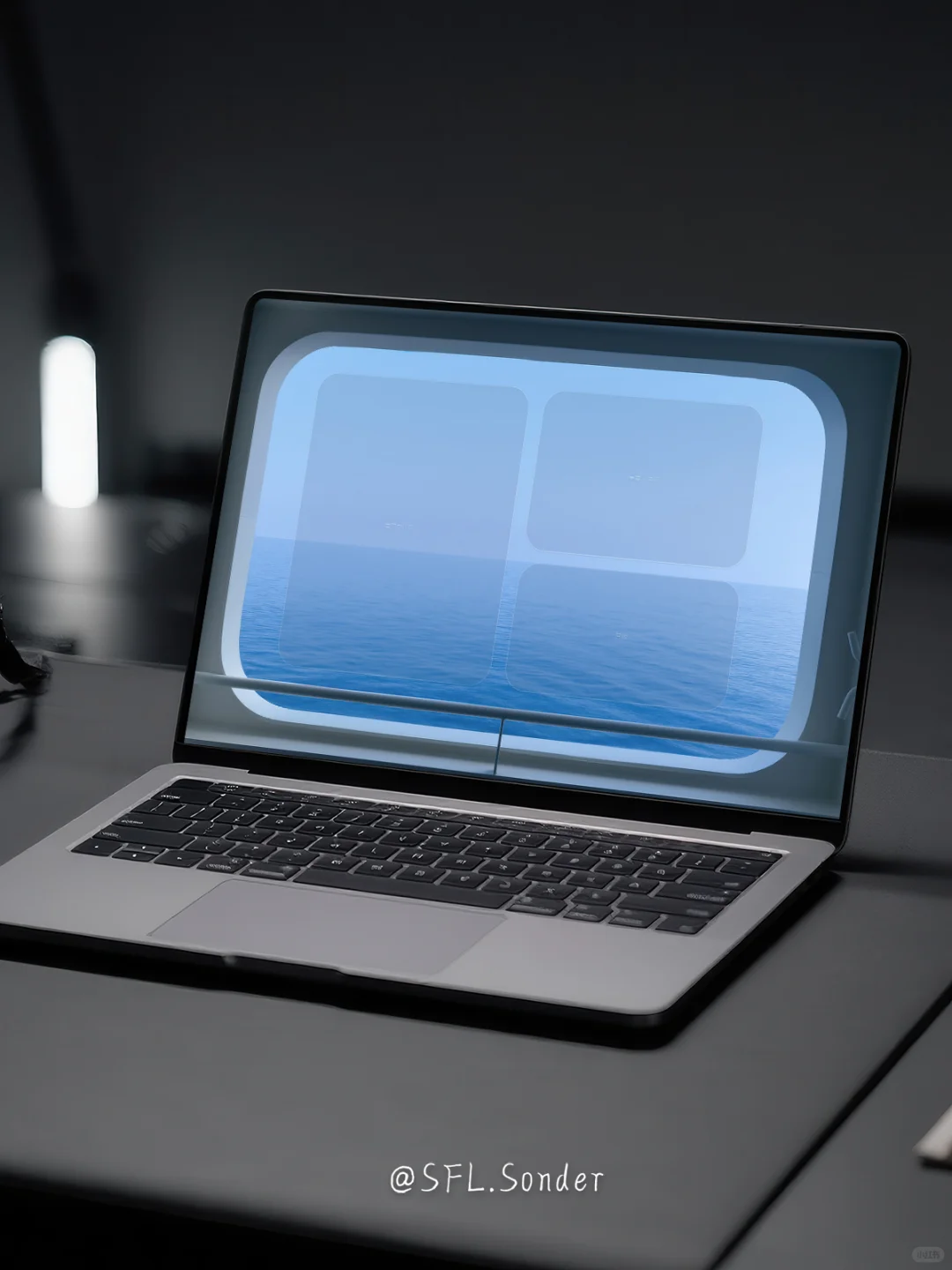 悬窗海面.#电脑窗景壁纸