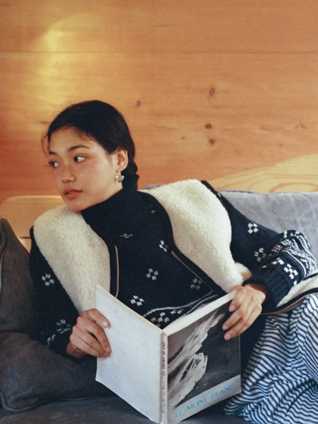 文艺范的法日混血模特美佳