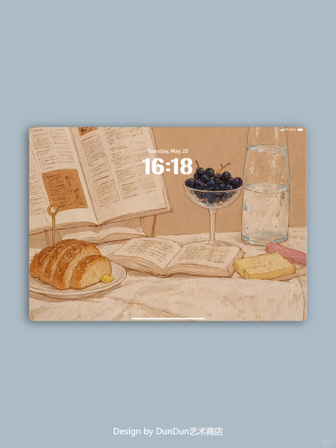 iPad 壁纸｜蓝莓软欧包🤎