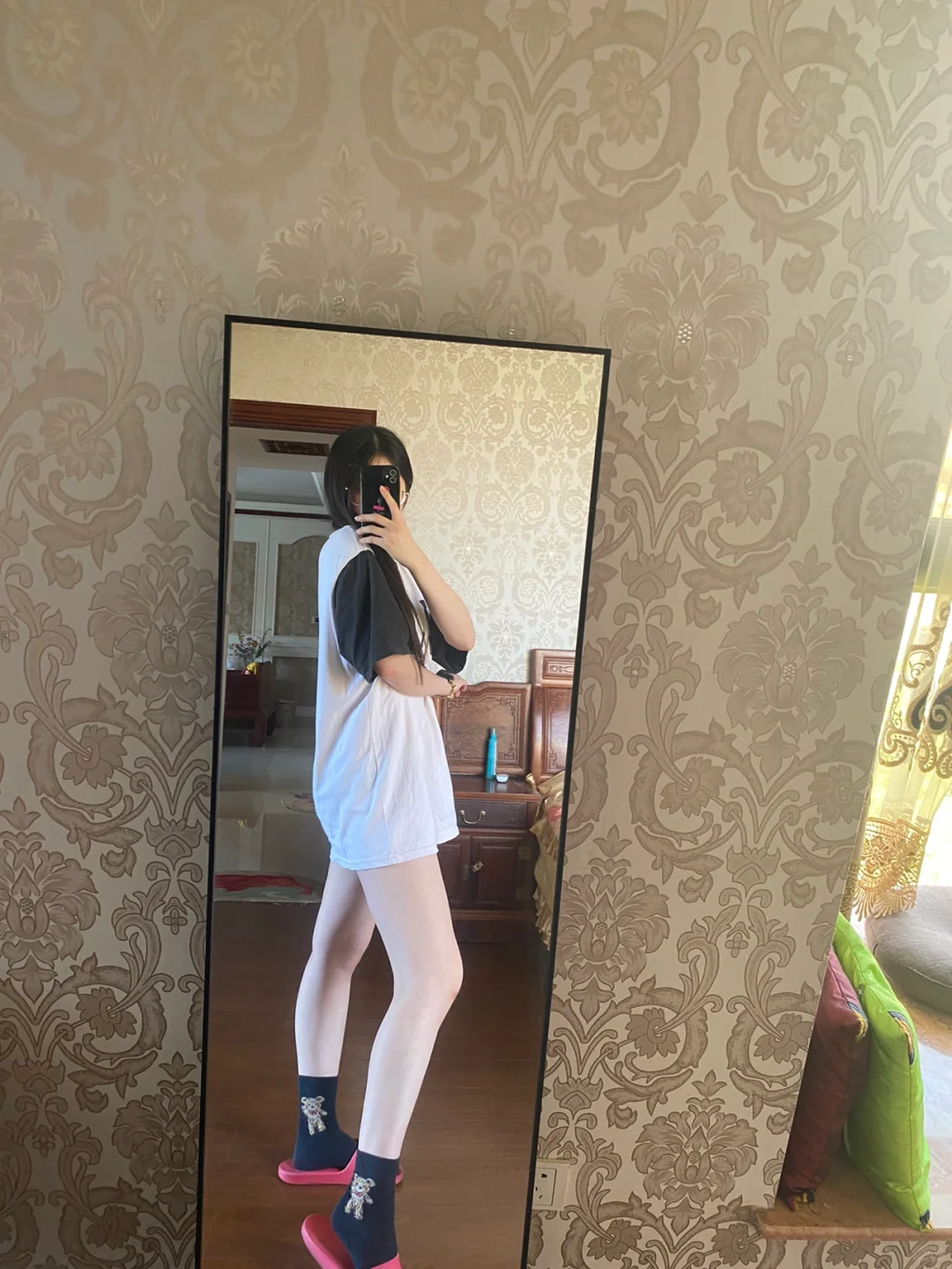 165 100 每天都觉得自己匀称的腿好美😛