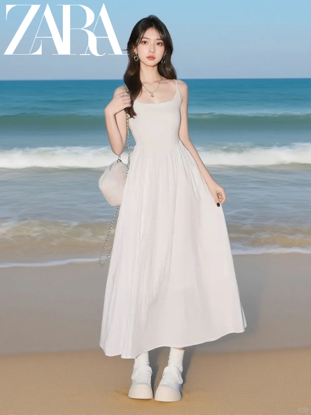 Zara是不是不赚钱了⁉️白月光连衣裙39💰