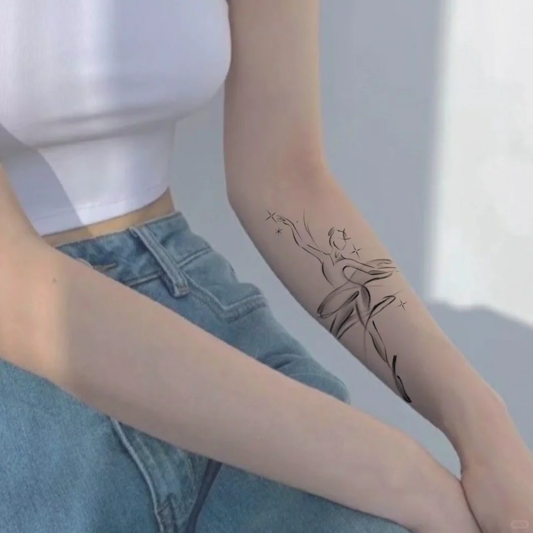 台北紋身認領圖 抽象線條 刺青