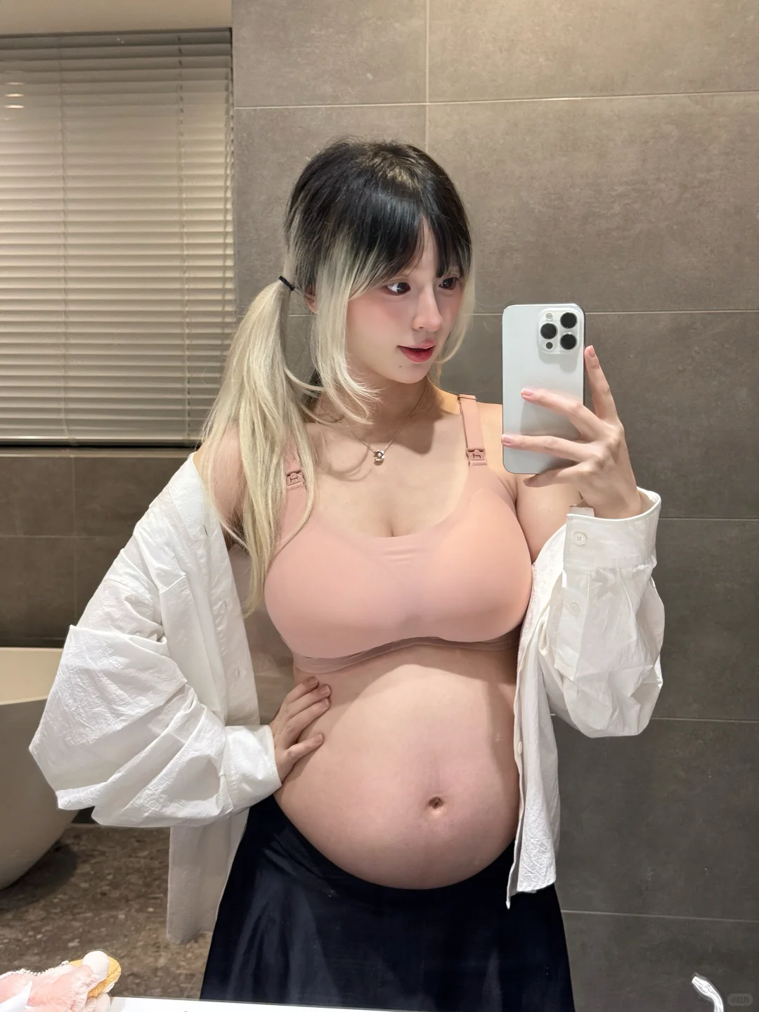 孕33w | 来自小底围大🐻内衣的舒适感