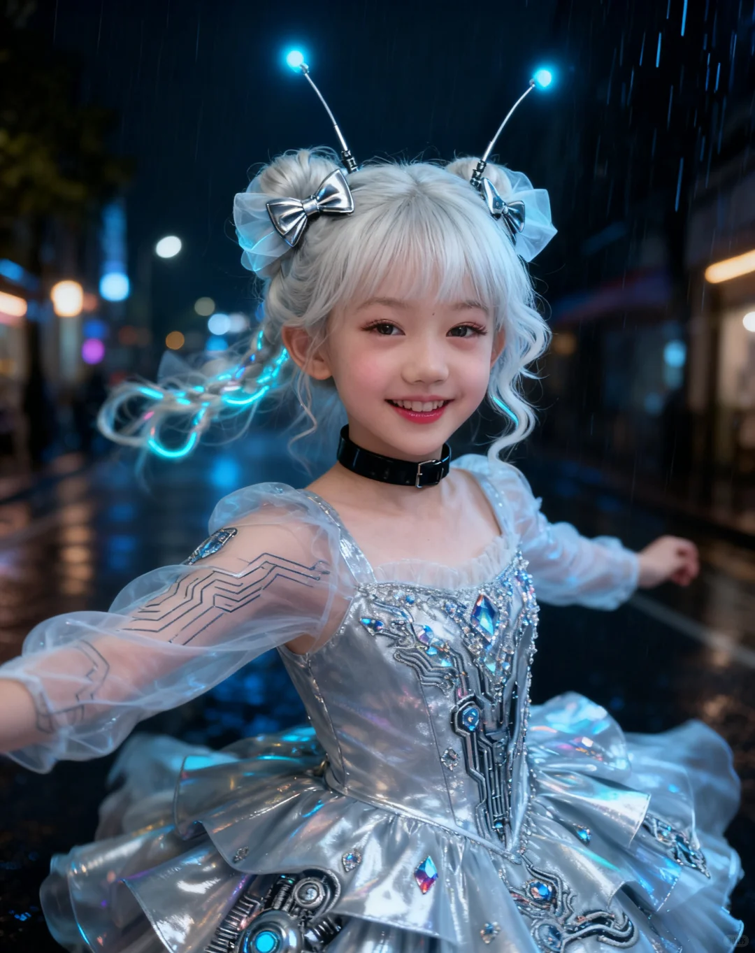 第五套:银发数字甜心(全身翅膀版)