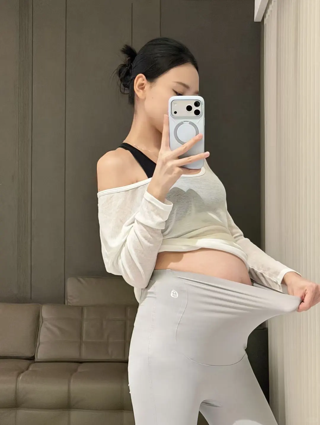 ins风孕妇托腹瑜伽裤 | 多色可选，显瘦百搭