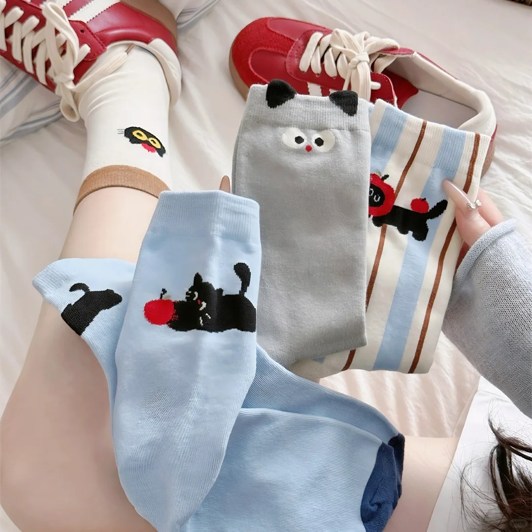 冬天的快乐是软fufu的小猫袜给的！