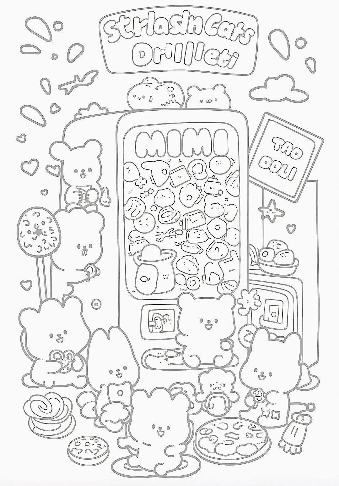 上班摸鱼线条画来咯！