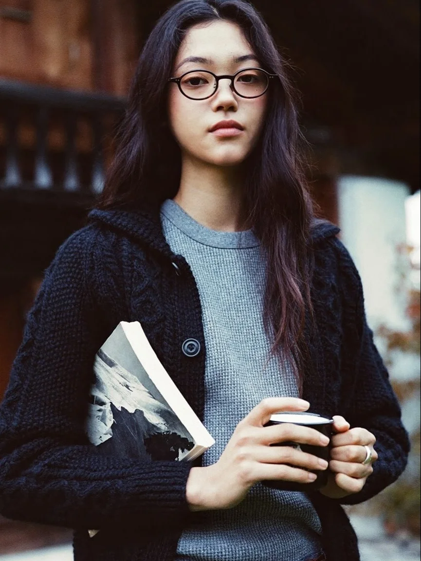 文艺范的法日混血模特美佳