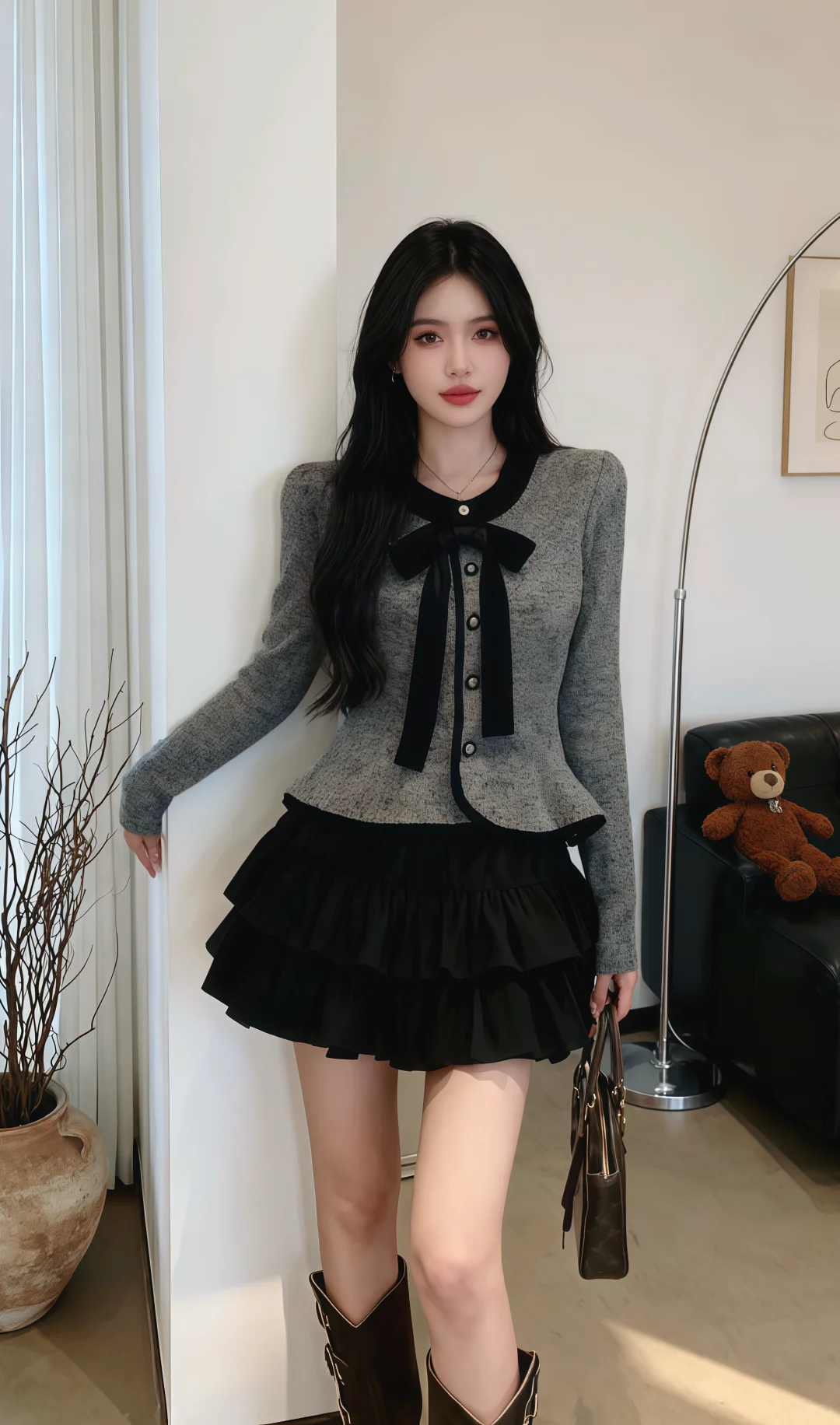 今天来气质大小姐穿搭！