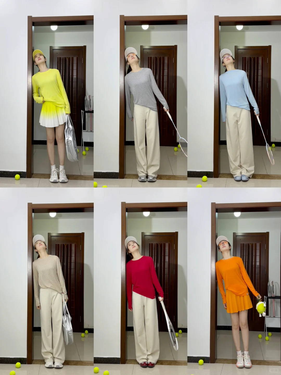 不同风格的运动打球穿搭💙