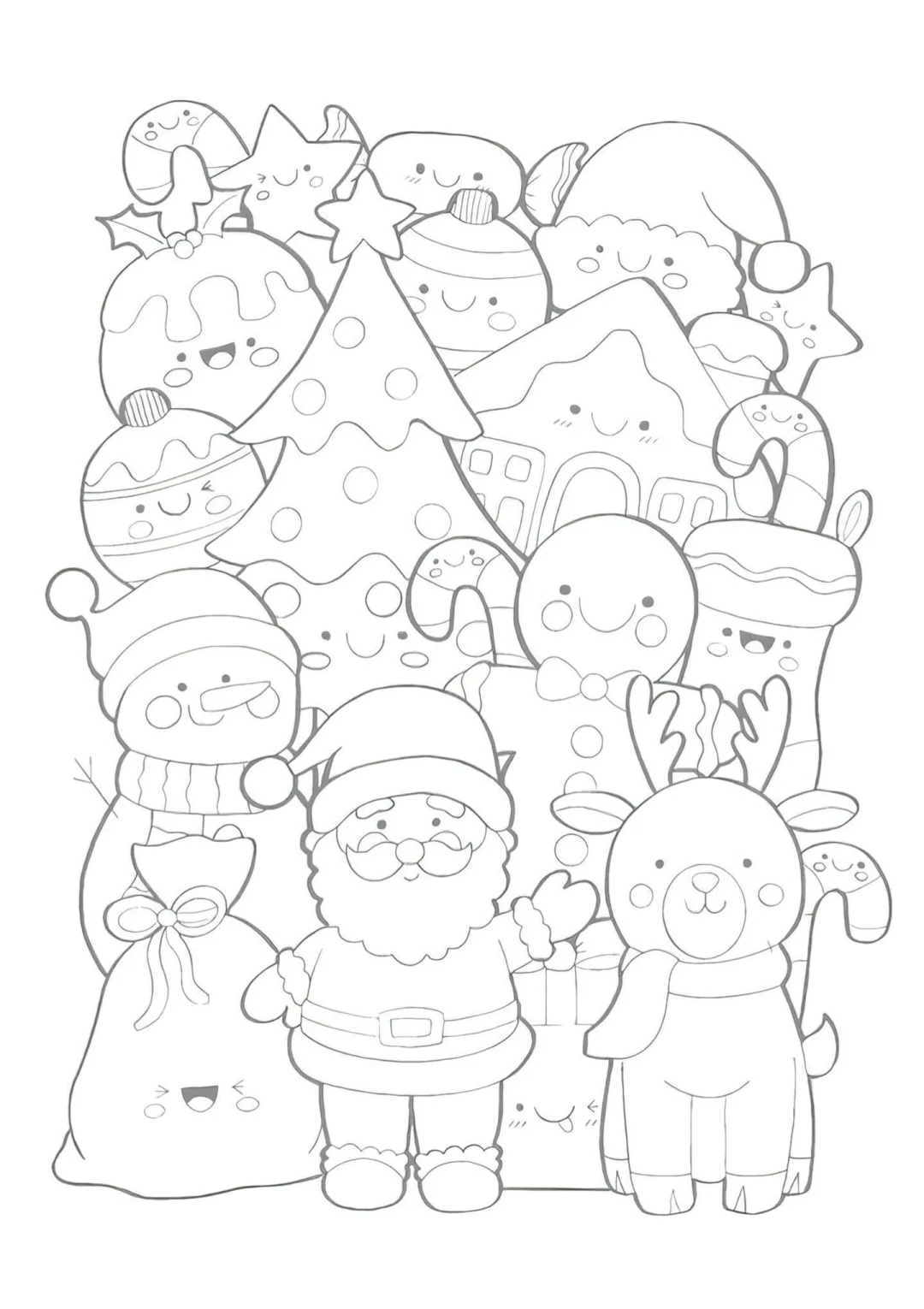 电子同事们🖨️摸鱼必备线条画（附电子版）