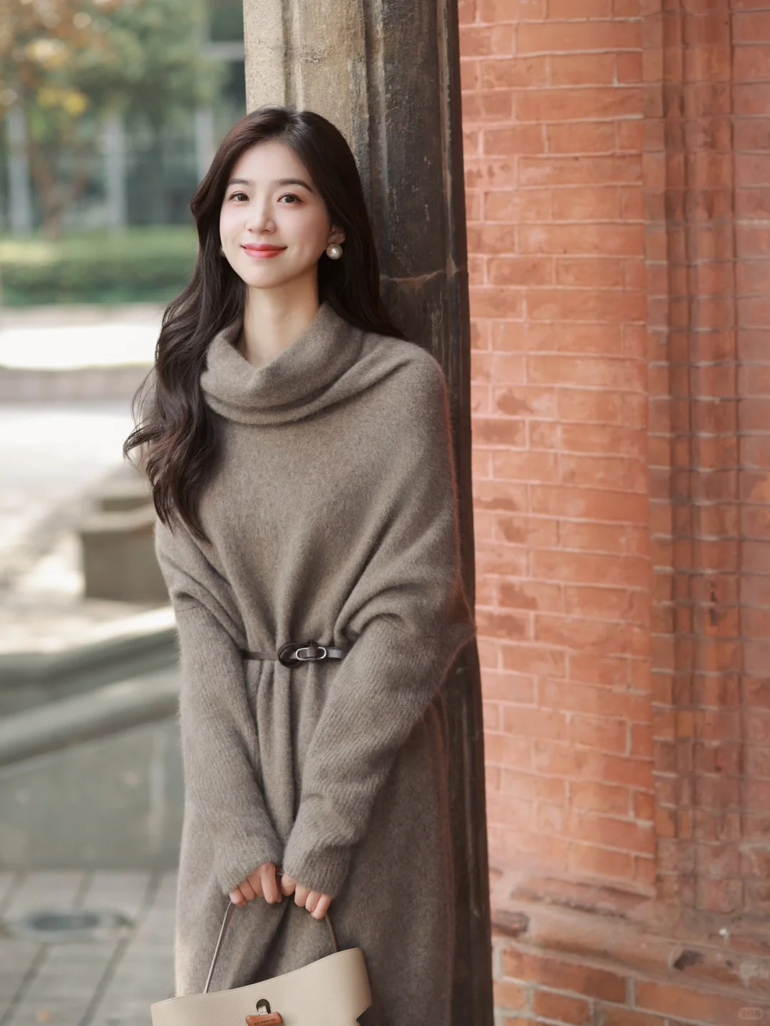 一件毛衣裙的柔暖