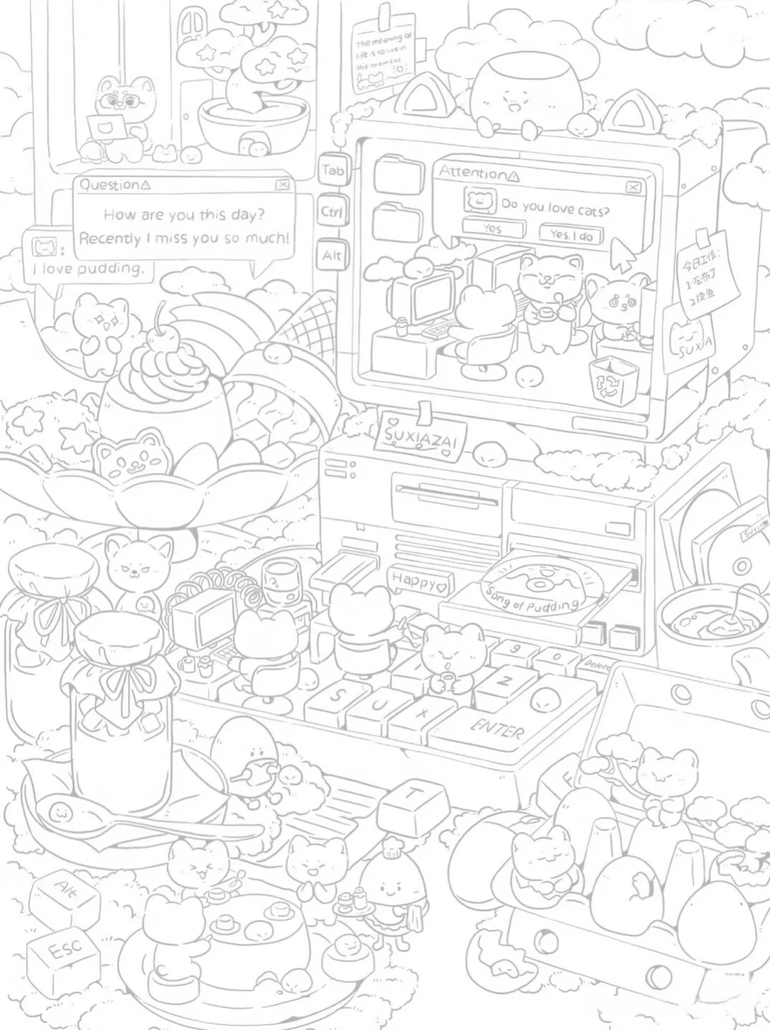 🎨 新手绘画福利！超实用线稿素材分享✨