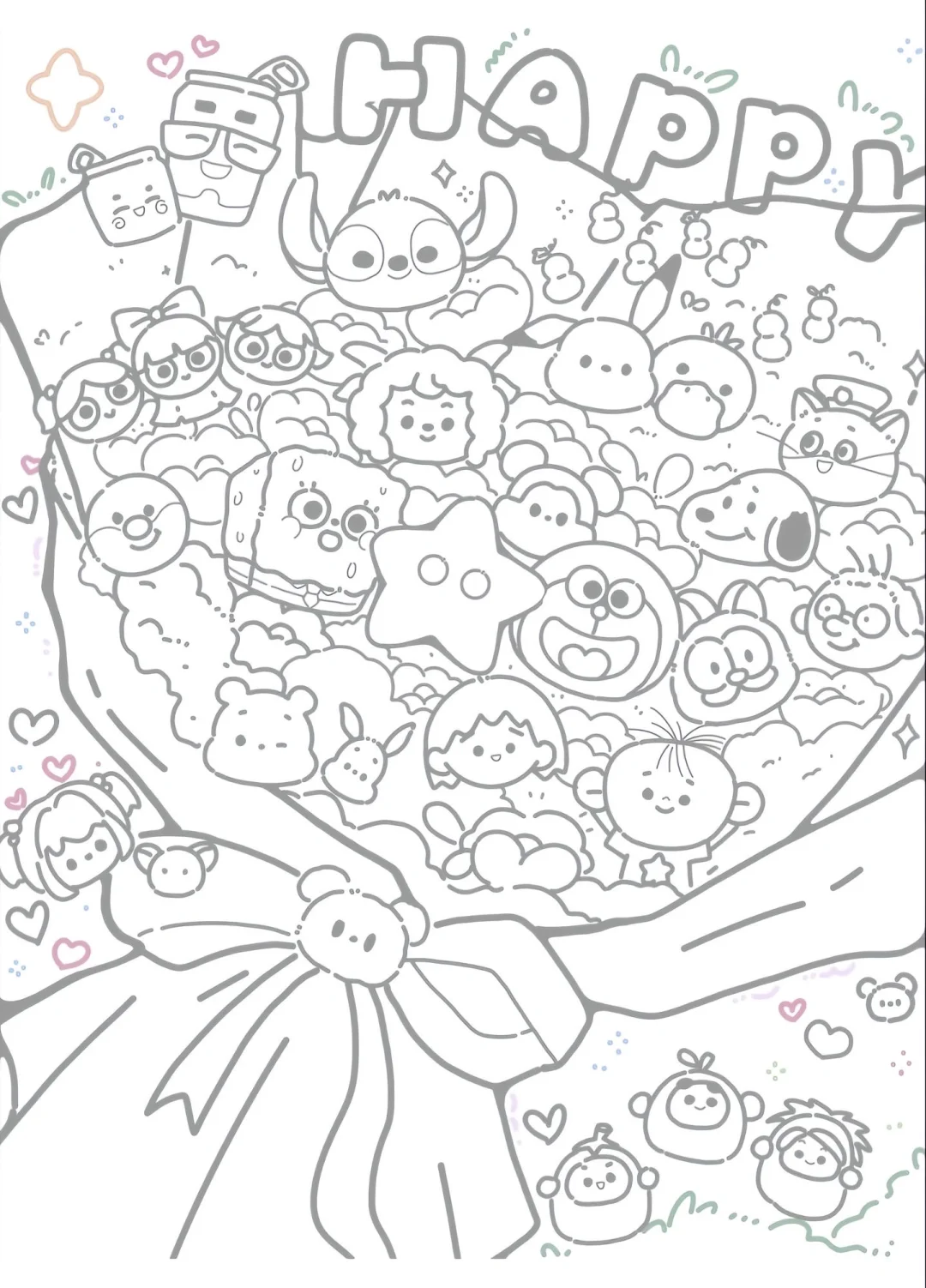 上班摸鱼必备线条画