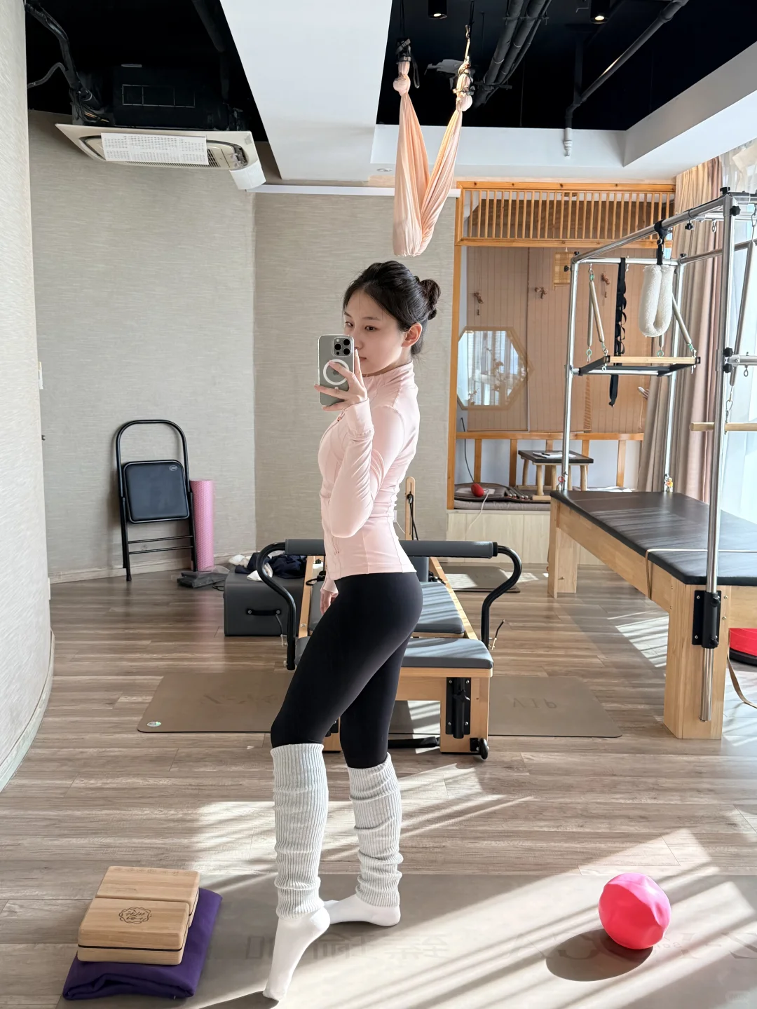 冬天瑜伽这样穿真的好舒服呀～