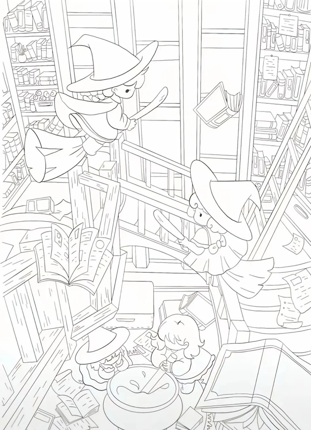 手绘线条涂鸦人物～