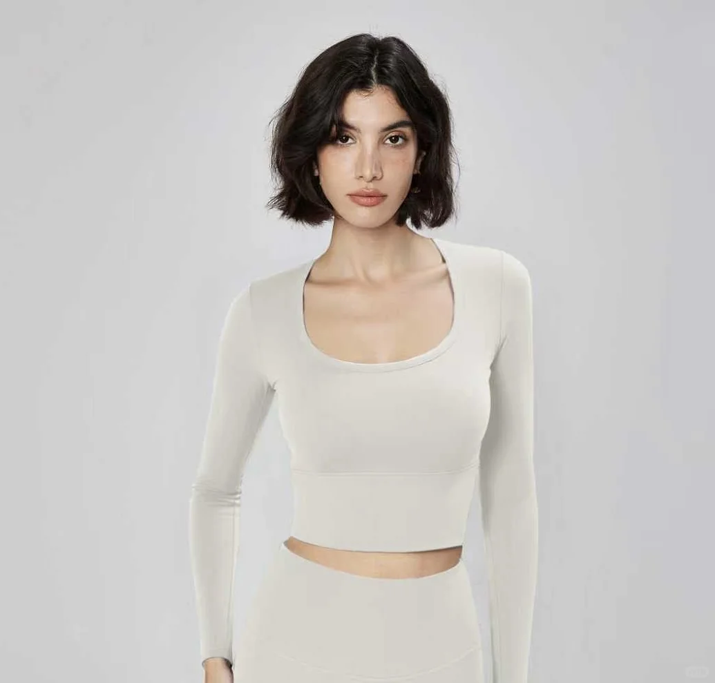 奶白瑜伽服！温柔到骨子里的治愈感