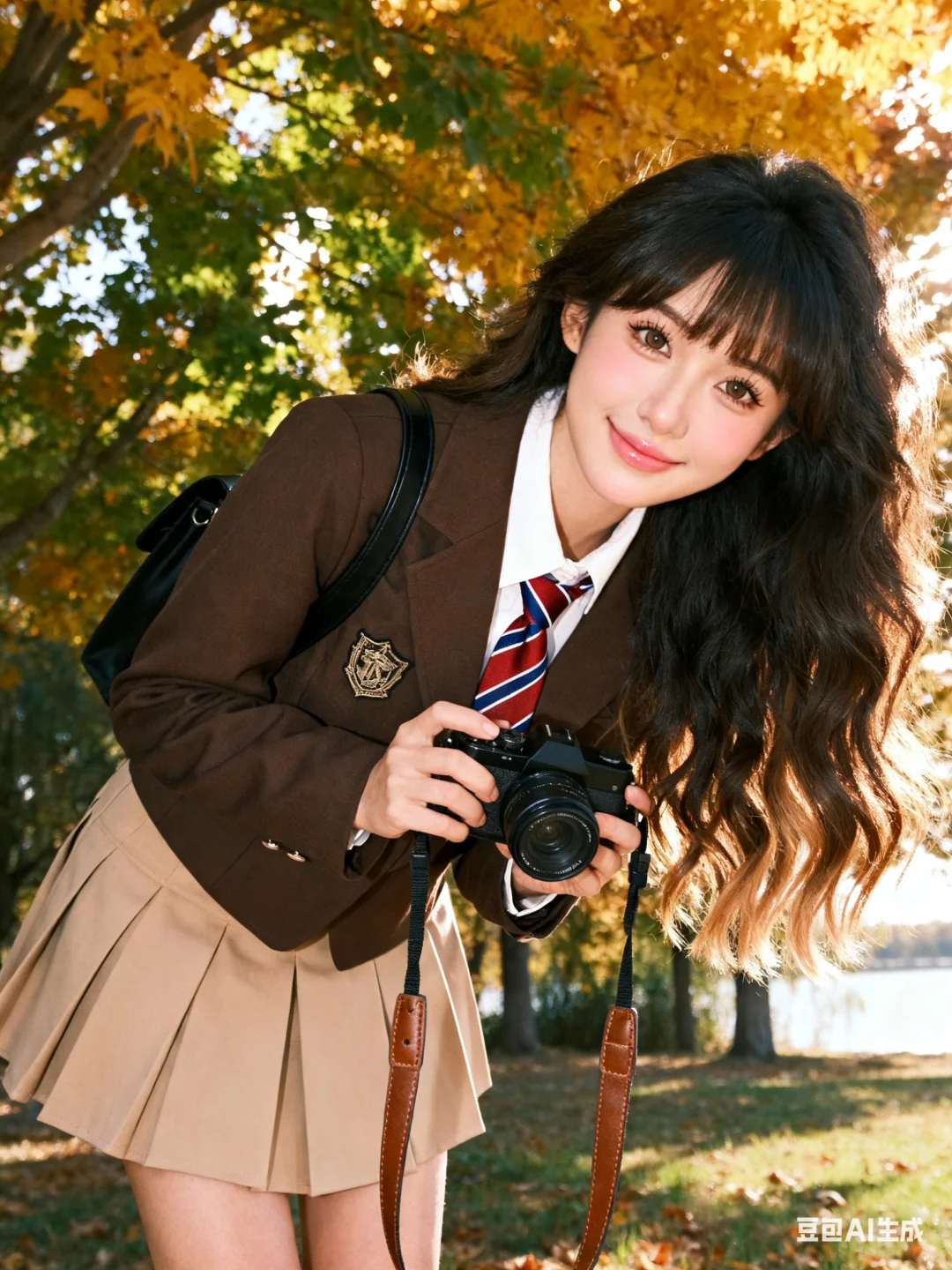 秋冬jk写真📸(附豆包指令)