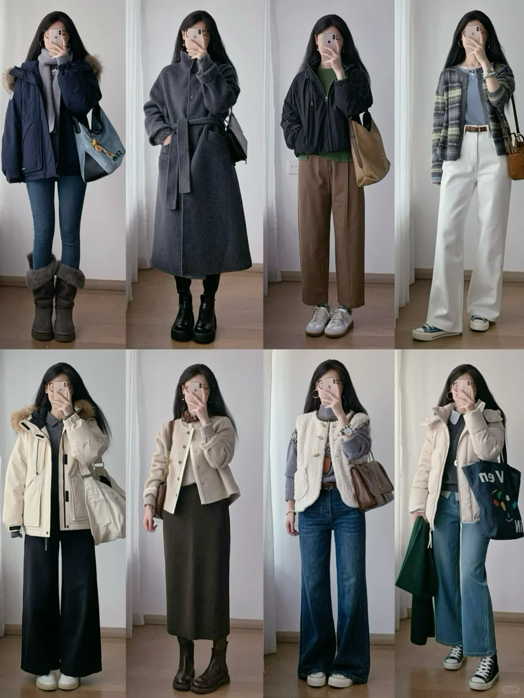 每套都标的清清楚楚 🍂 简单日常的秋冬穿搭