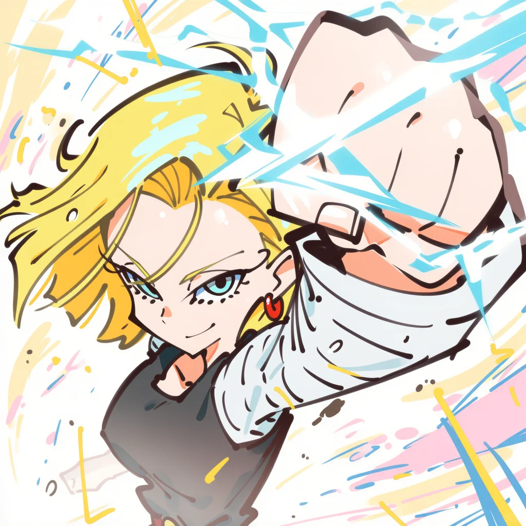 吊带袜天使风格的人造人18号头像