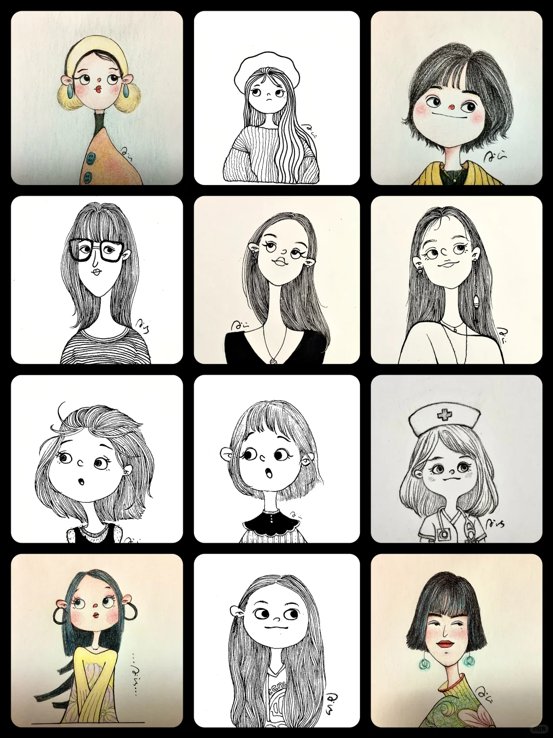 美疯了｜人物头像｜原创小合集