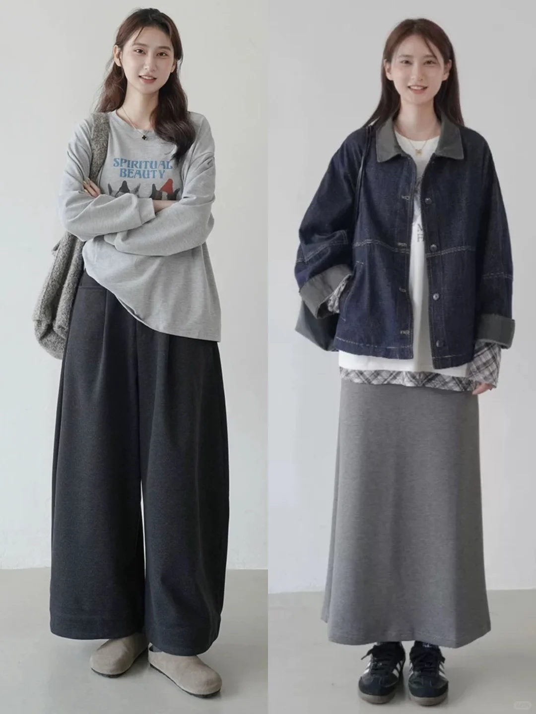 秋日穿搭抄作业！韩系慵懒叠穿起床少纠结