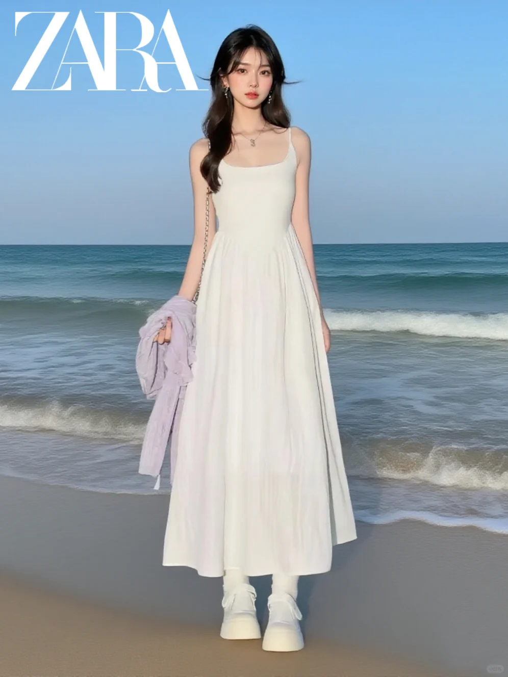 Zara是不是不赚钱了⁉️白月光连衣裙39💰