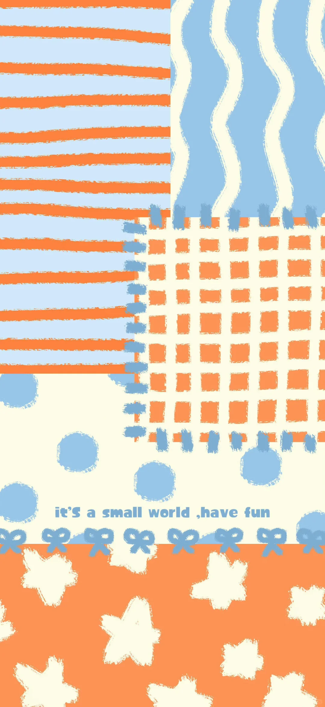 复古格子拼接小众图案简约壁纸/平板壁纸