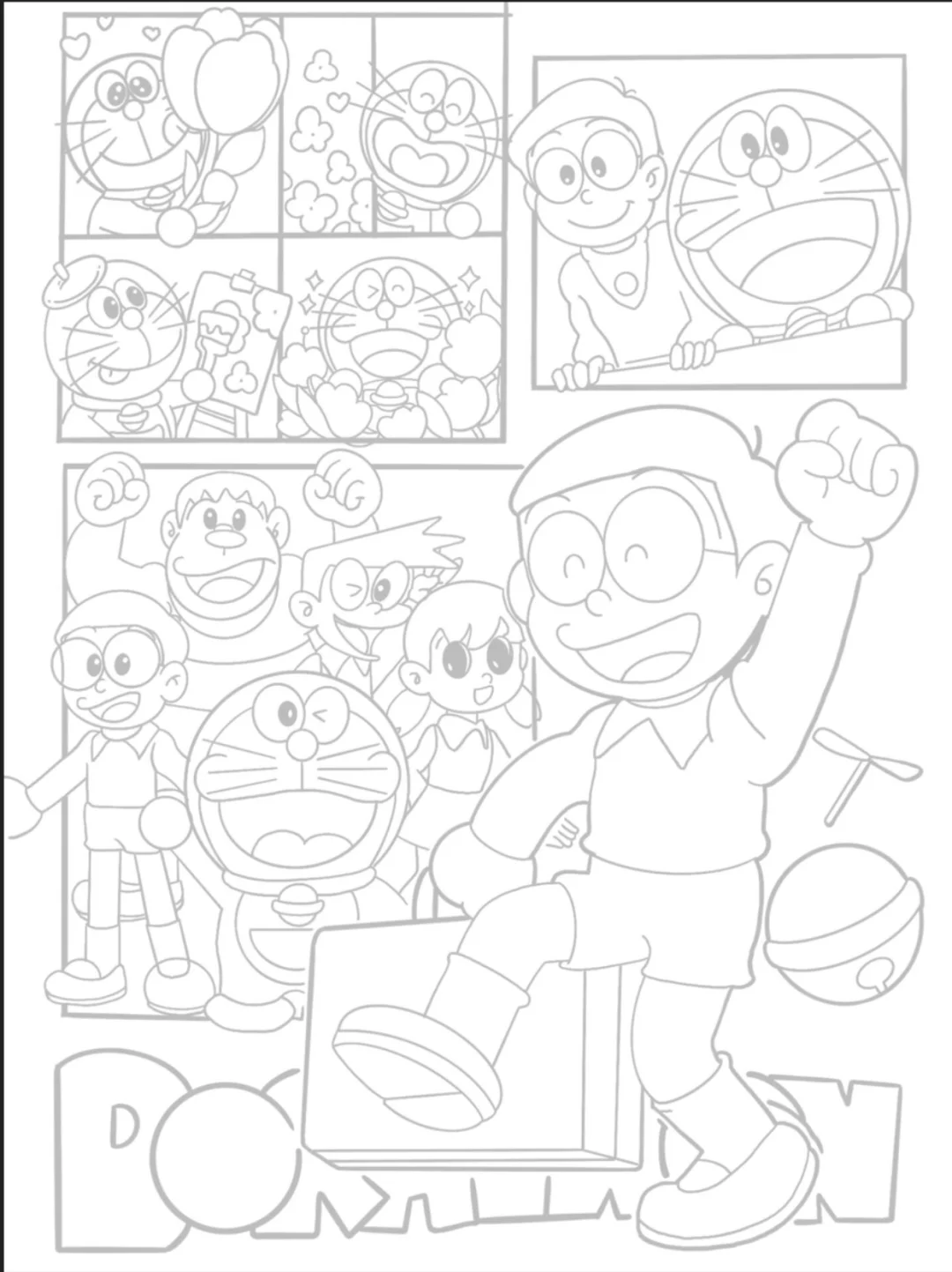 🔥 摸鱼神器68款解压线稿简笔画电子版