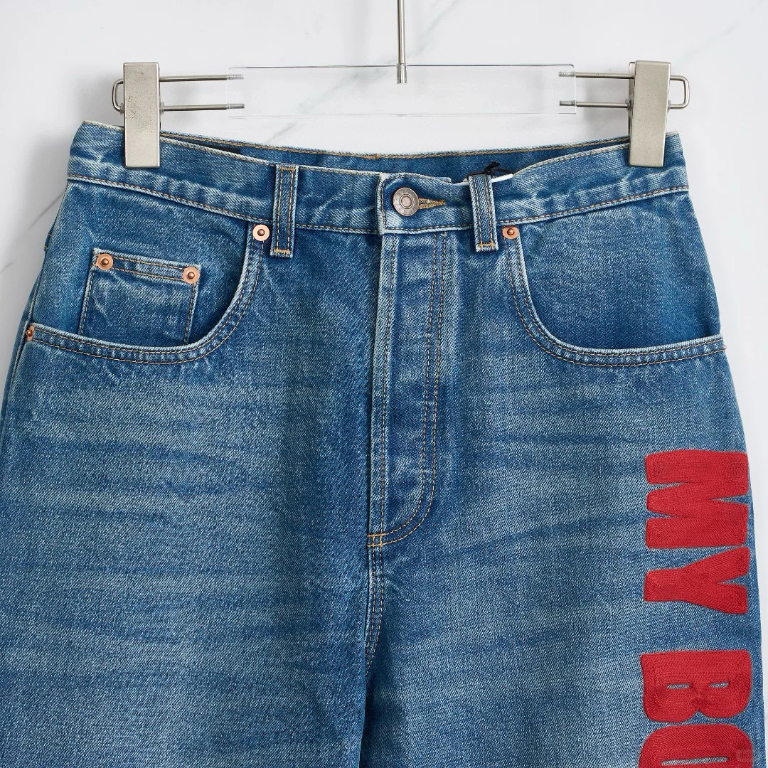 1️⃣折🥬 ⬇️Gucci女士字母刺绣牛仔裤