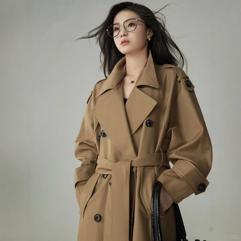 🎀卡其色风衣外套女2025秋季新款经典廓