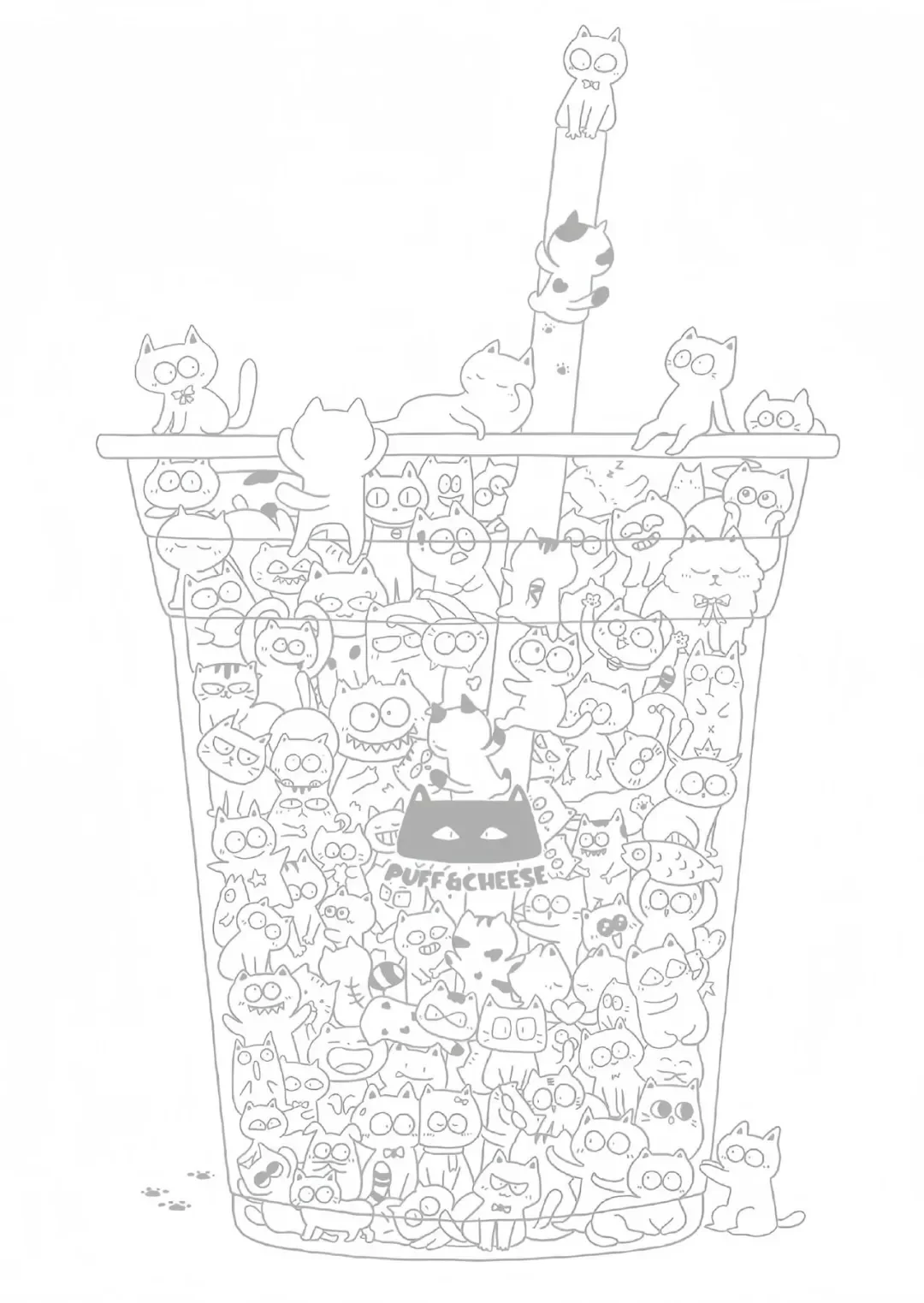 线条画 摸鱼专用🐟