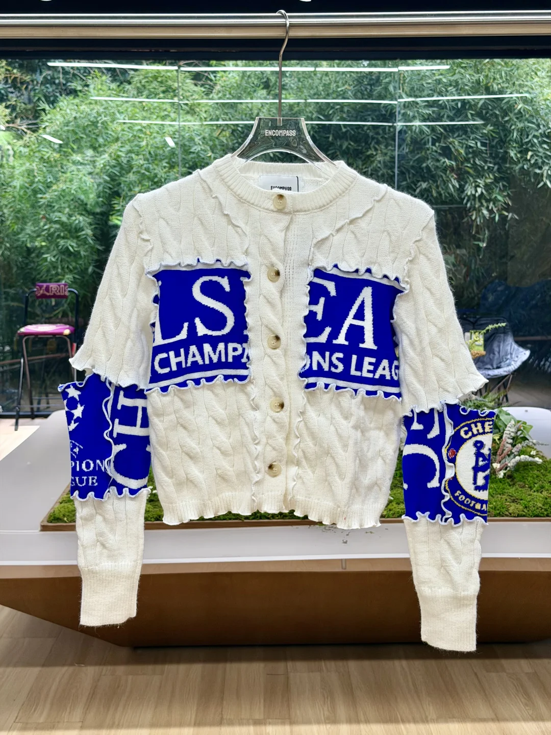 上海Blokecore辣妹REMAKE柔系美式毛衣开衫