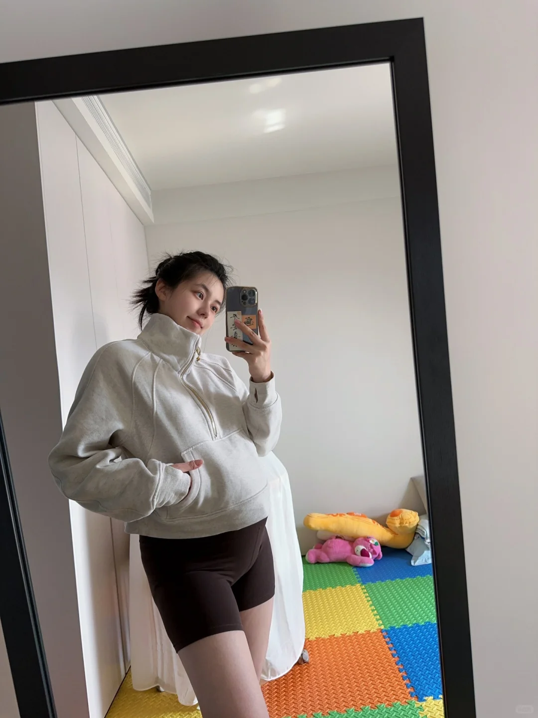 怀了个孕lululemon从6码穿到10码