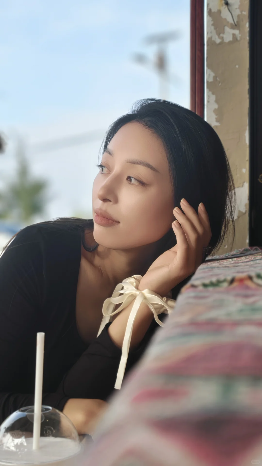 吹到她的风里，都带着春天的味道🌸