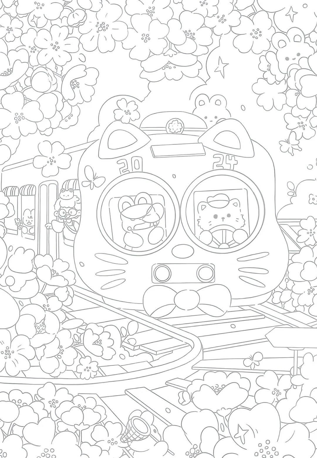 手绘线条涂鸦人物～