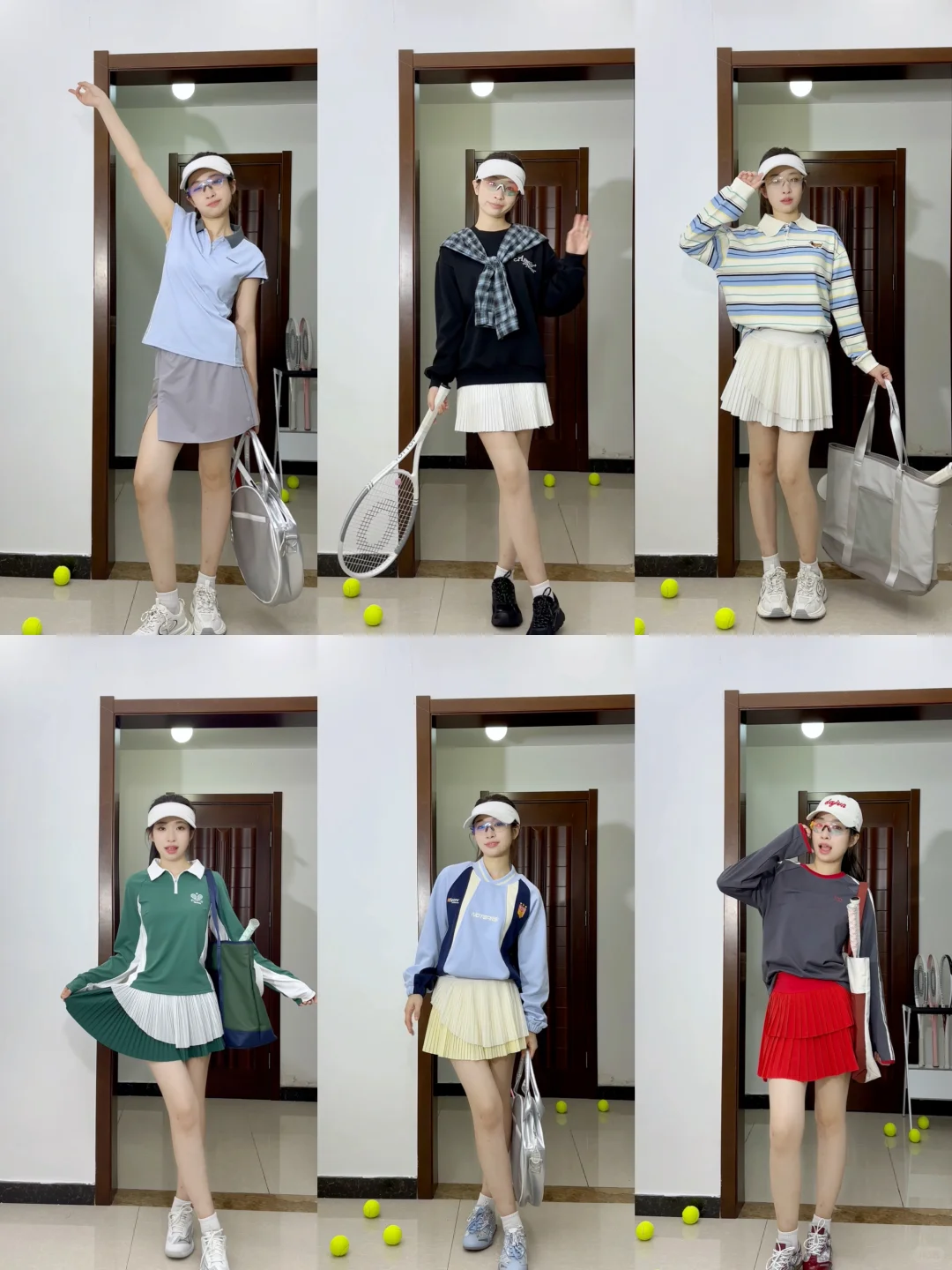 不同风格的运动打球穿搭💙