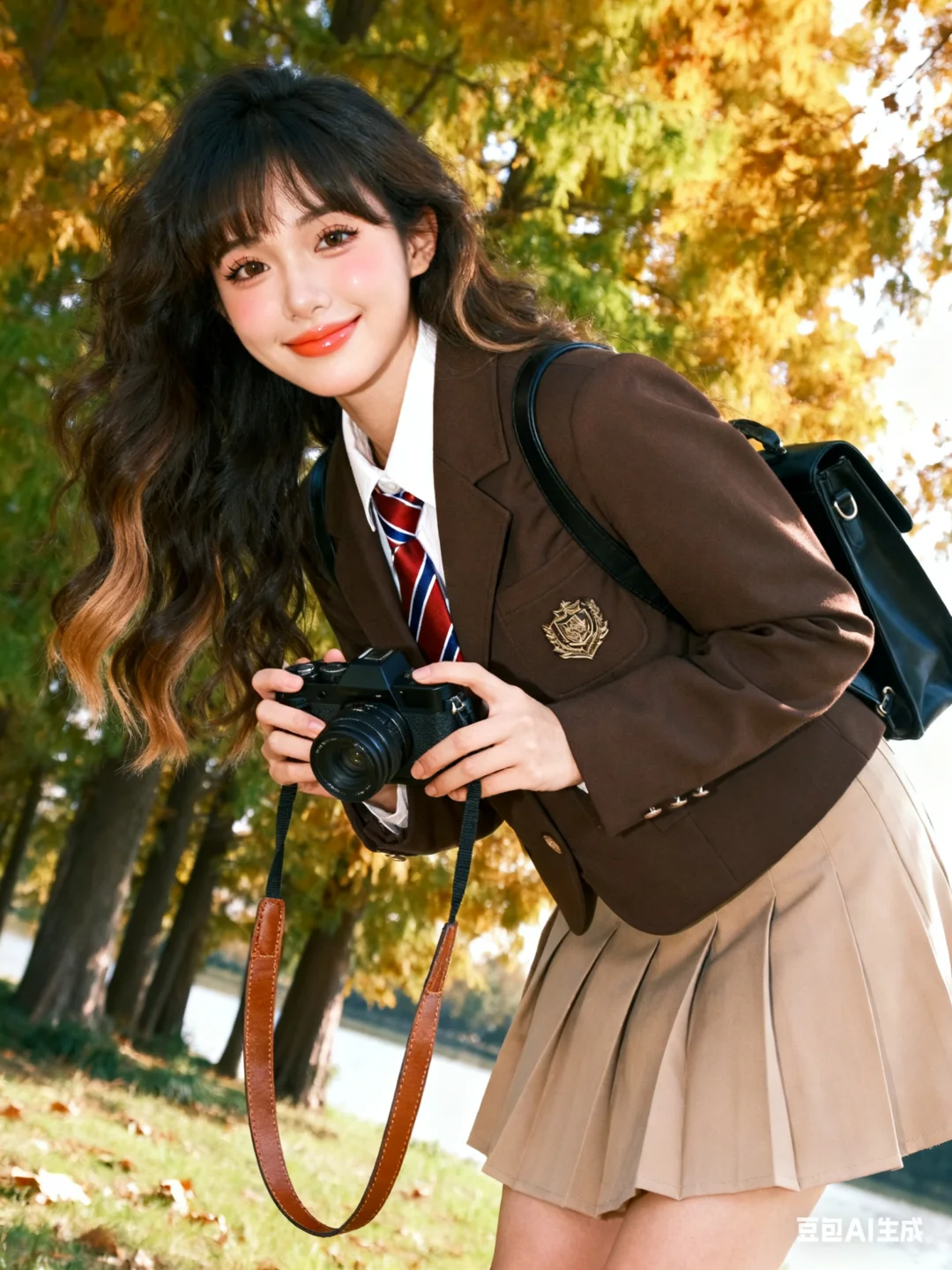 秋冬jk写真📸(附豆包指令)