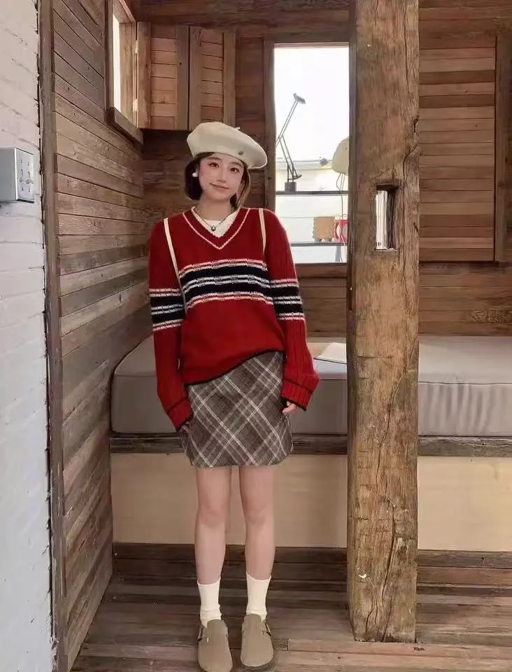 一些复古感的穿搭～～～🤍