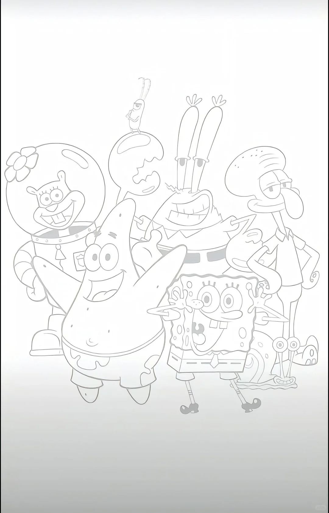 上班摸鱼必备线条画