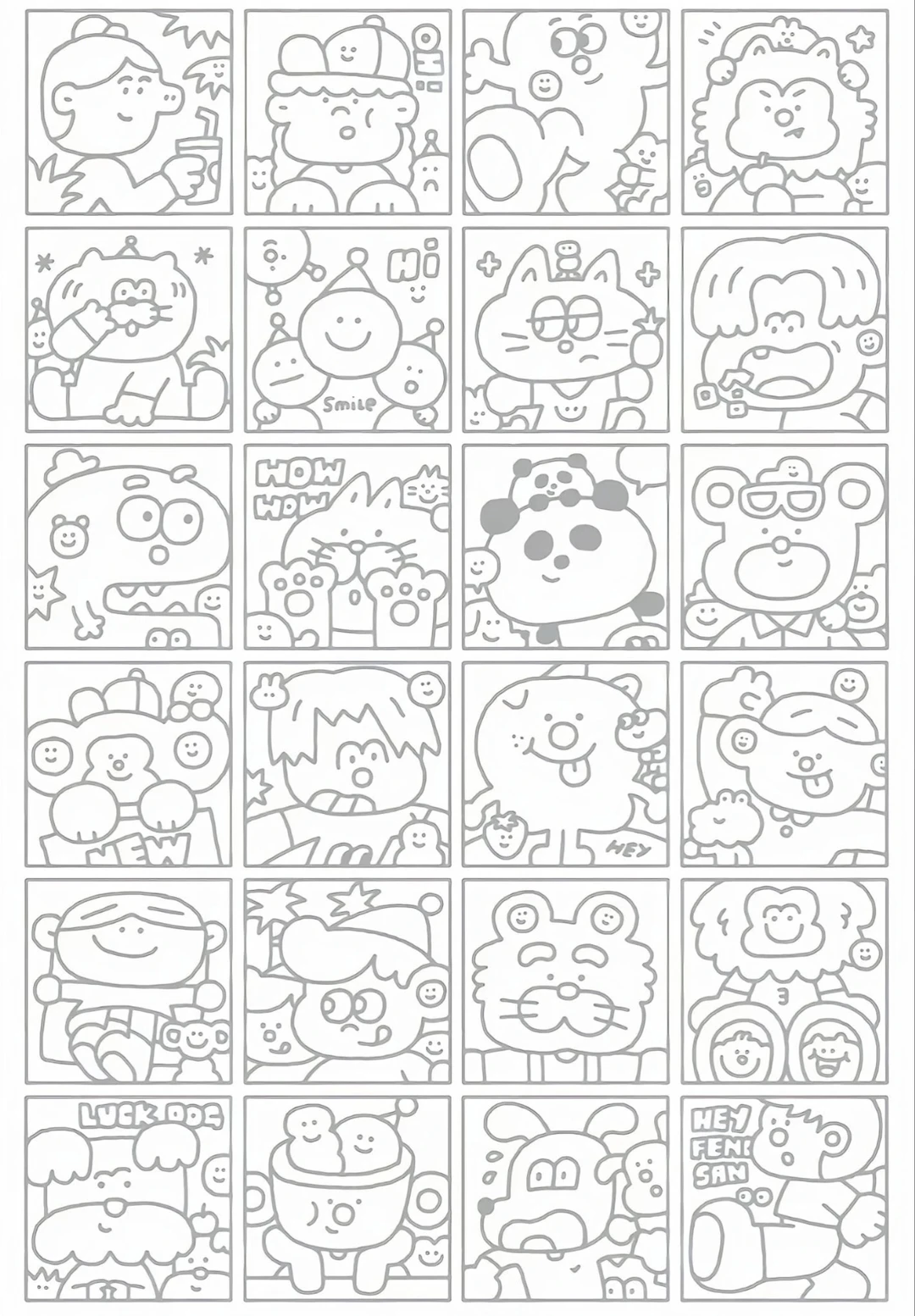 摸鱼🐠无聊必备线条画3｜临摹控笔