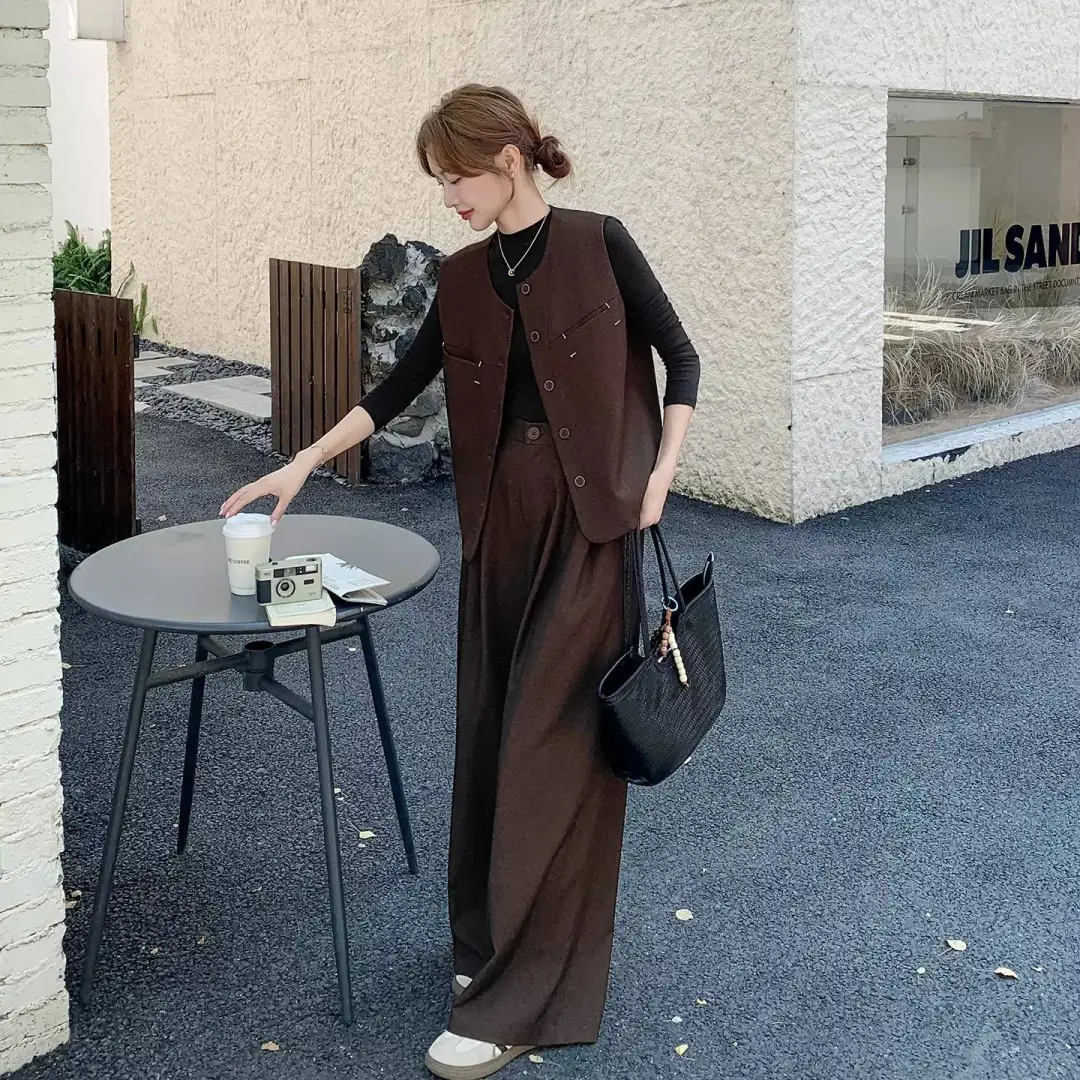 老钱风马甲套装女2025秋季新款小众设✨