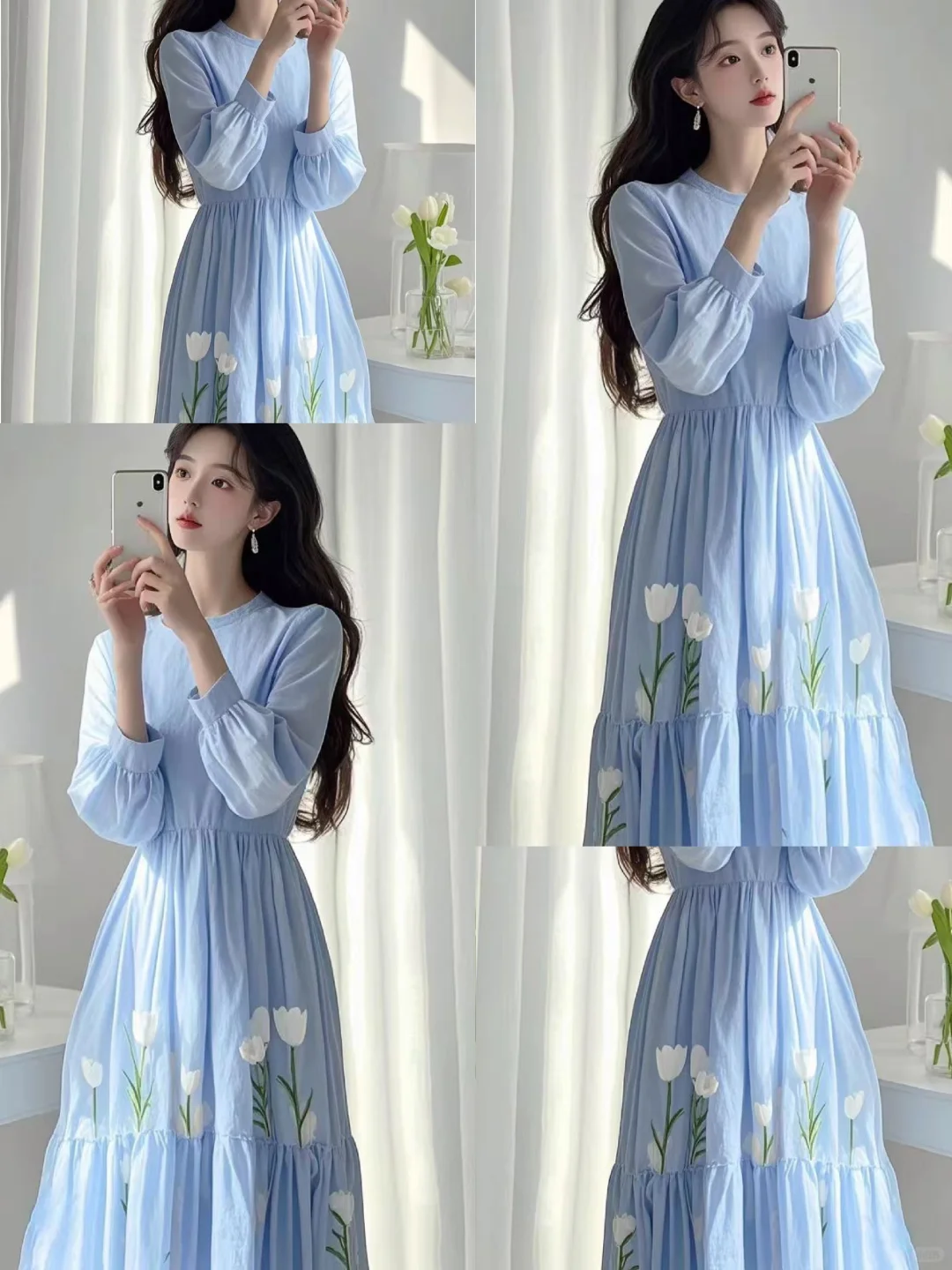 阳光正好！就差一条温柔的哥弟裙了太显瘦了