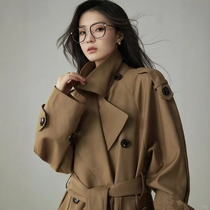 🎀卡其色风衣外套女2025秋季新款经典廓
